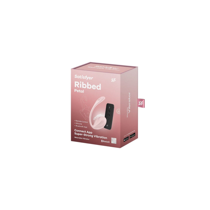 SATISFYER-RIBBED PETAL EGG ROSE CON APP Y REMOTE CONTROL.